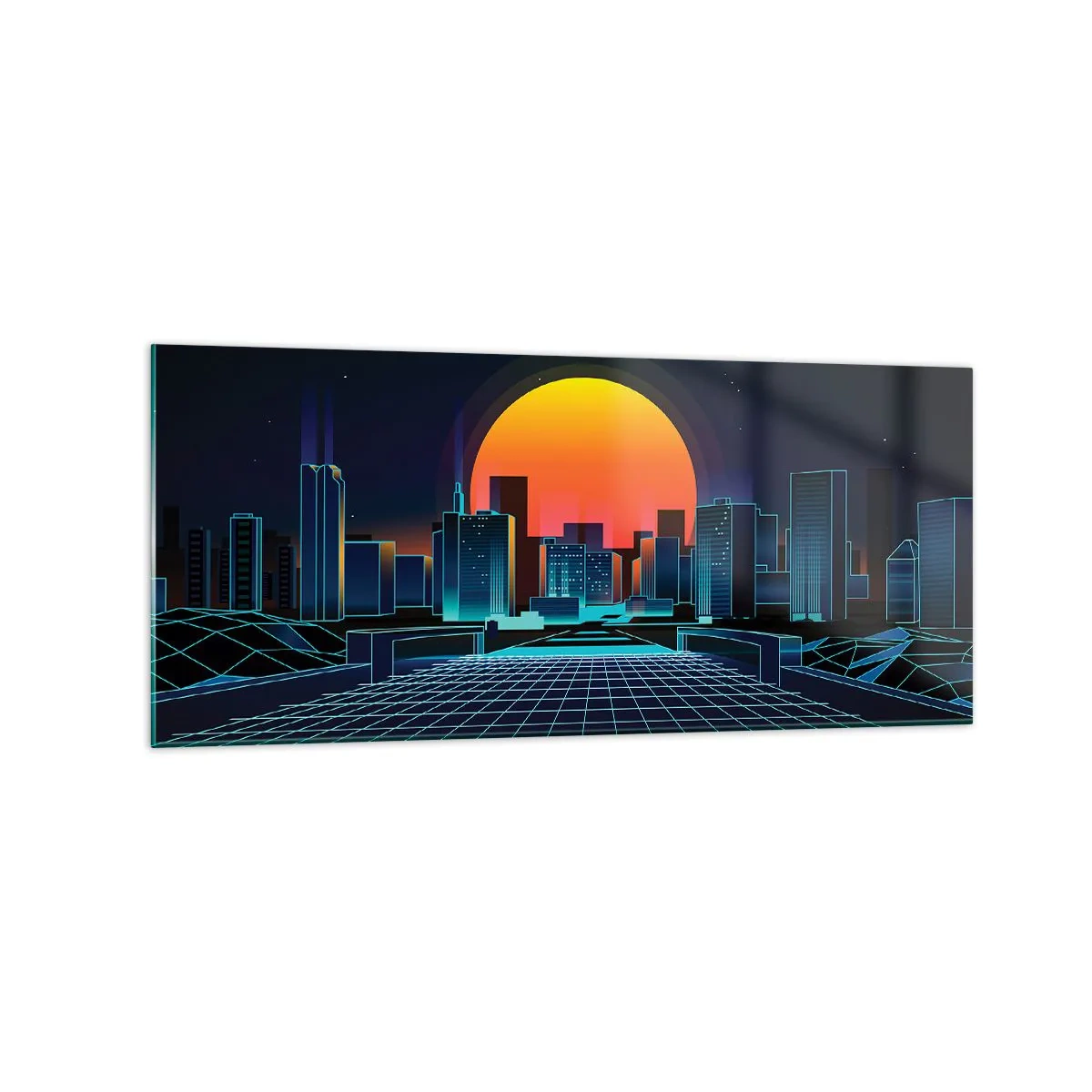 Billede på glas - Vil du stadig gerne komme til den ægte vare? - 120x50 cm