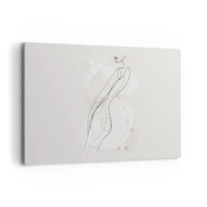 Lærredstryk - Billede på lærred - At forvilde sig med blikket - 120x80 cm