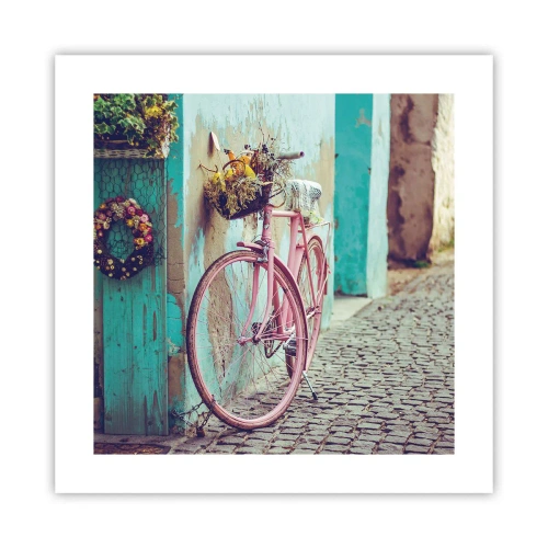 Plakat - Jeg vender tilbage om lidt - 40x40 cm