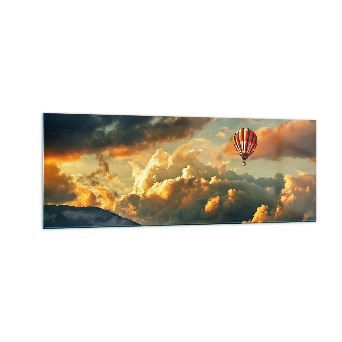 Billede på glas - Jeg går, fordi jeg vil - 140x50 cm
