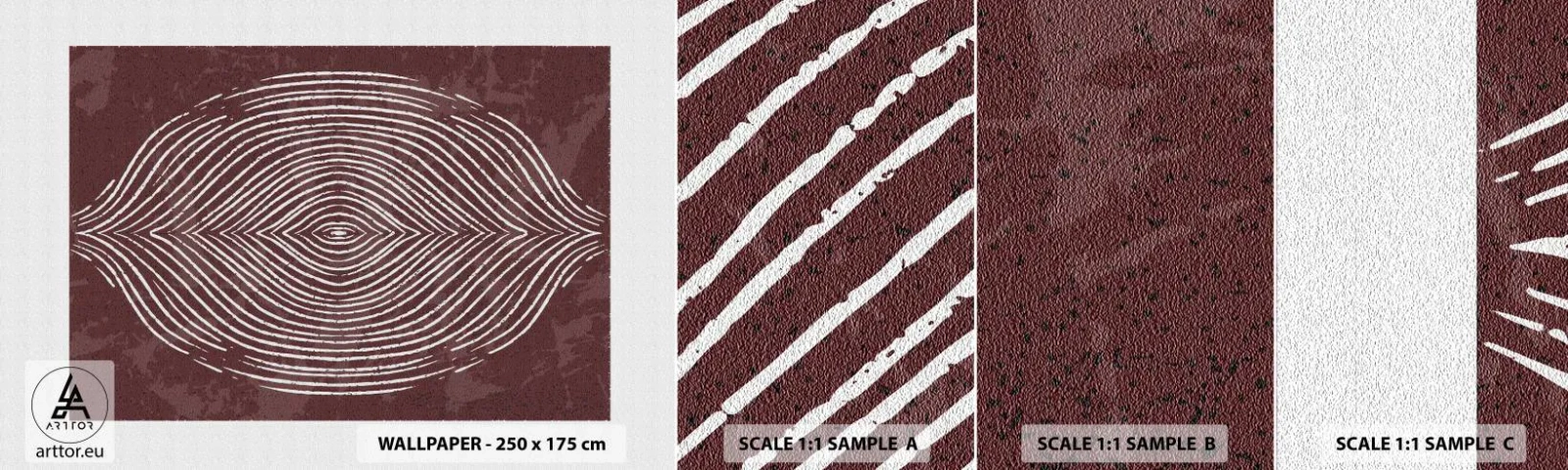 Fototapet Prøve Standard Eco - Rummet taler - Boho, Ældret, Stykke - 100x30 cm