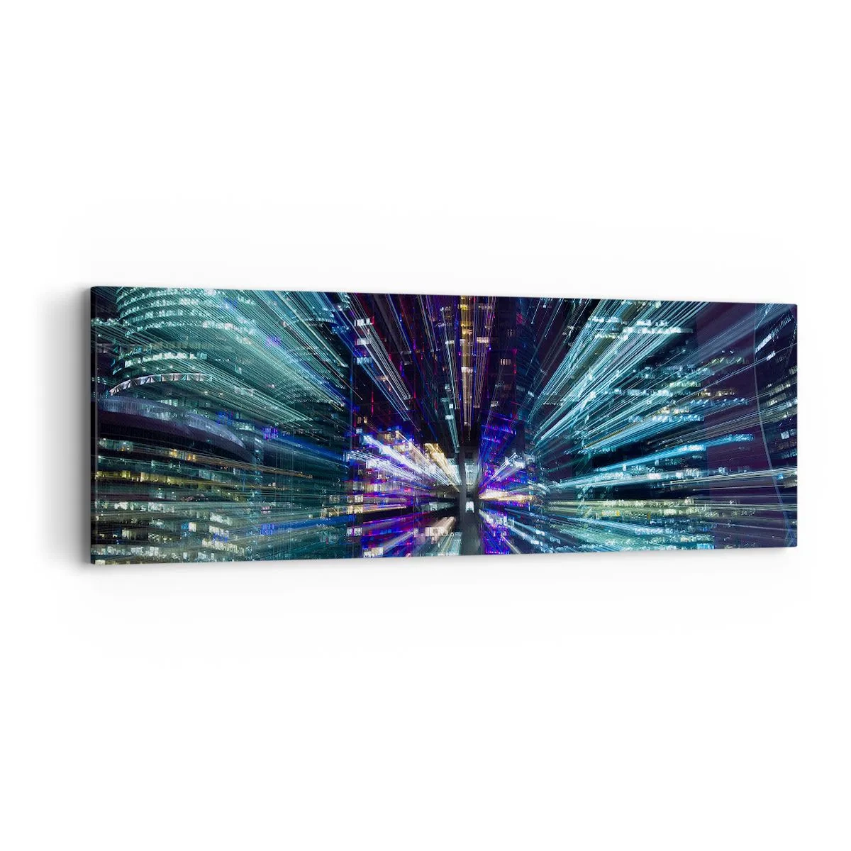 Lærredstryk - Billede på lærred - Overgang til hyperrummet - 90x30 cm