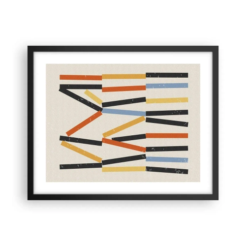 Plakat i sort ramme - Vandret komposition - 50x40 cm