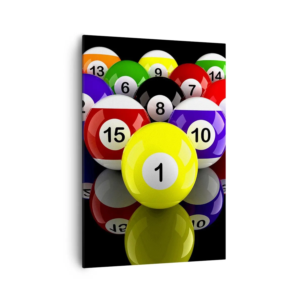 Lærredstryk - Billede på lærred - Forskellige farver af leg - 70x100 cm