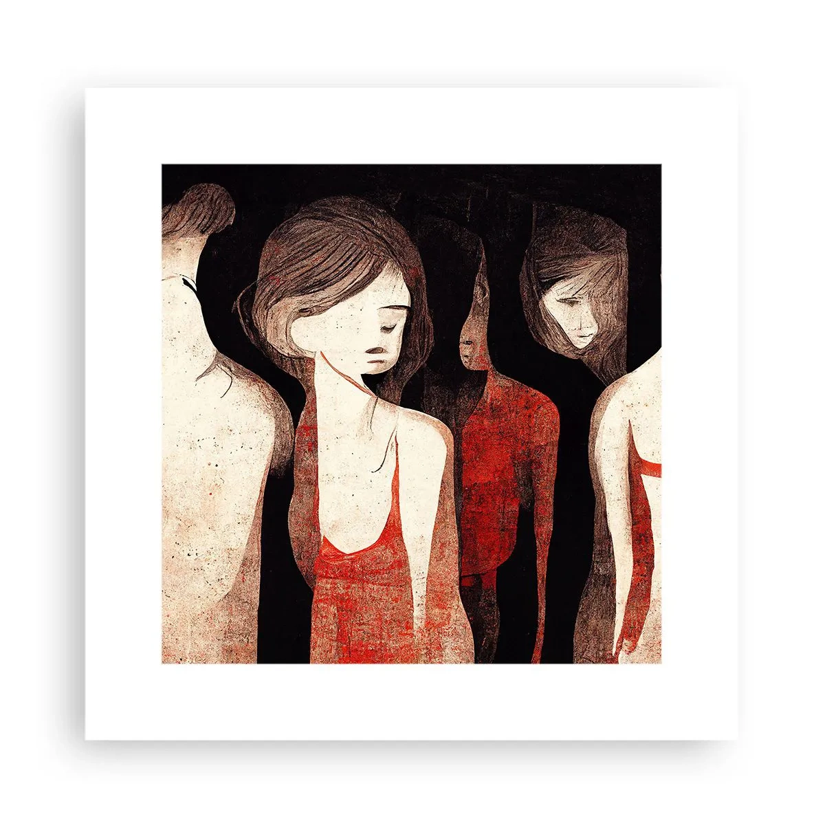 Plakat - Mørkets madonnaer - 30x30 cm