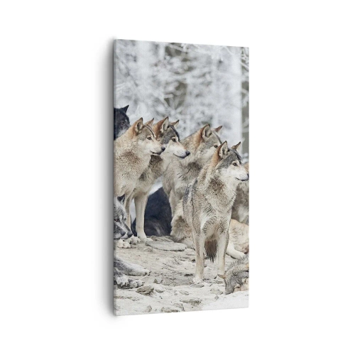 Lærredstryk - Billede på lærred - Familie og venner - 55x100 cm