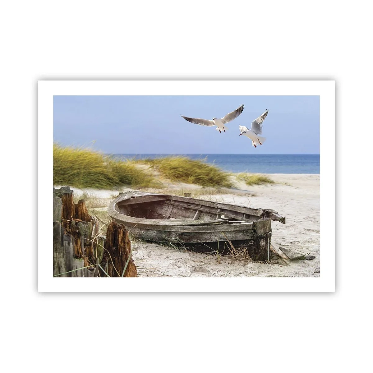 Plakat - Badet i vinden - 70x50 cm