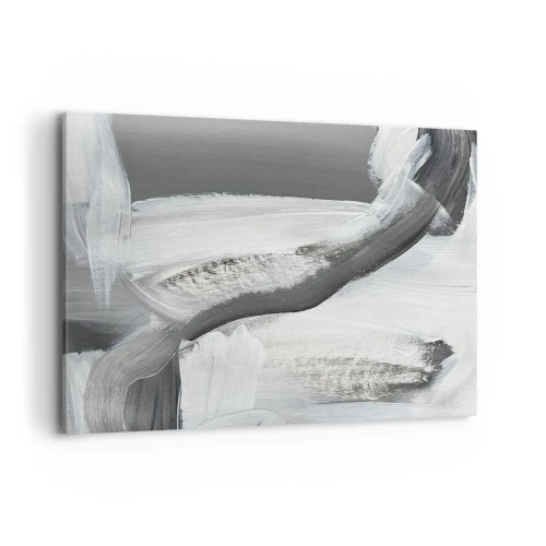 Lærredstryk - Billede på lærred - Med beslutsom bevægelse - 100x70 cm