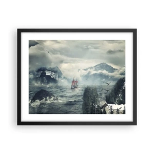 Plakat i sort ramme - På magiske vande - 50x40 cm