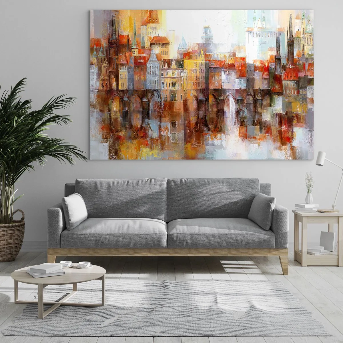 Billede på glas - Under broen også smuk - 120x80 cm