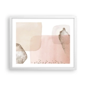 Plakat i hvid ramme - Et kig gennem farver - 50x40 cm