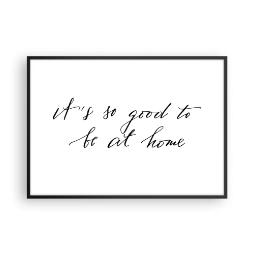 Plakat i sort ramme - Hele sandheden - 100x70 cm