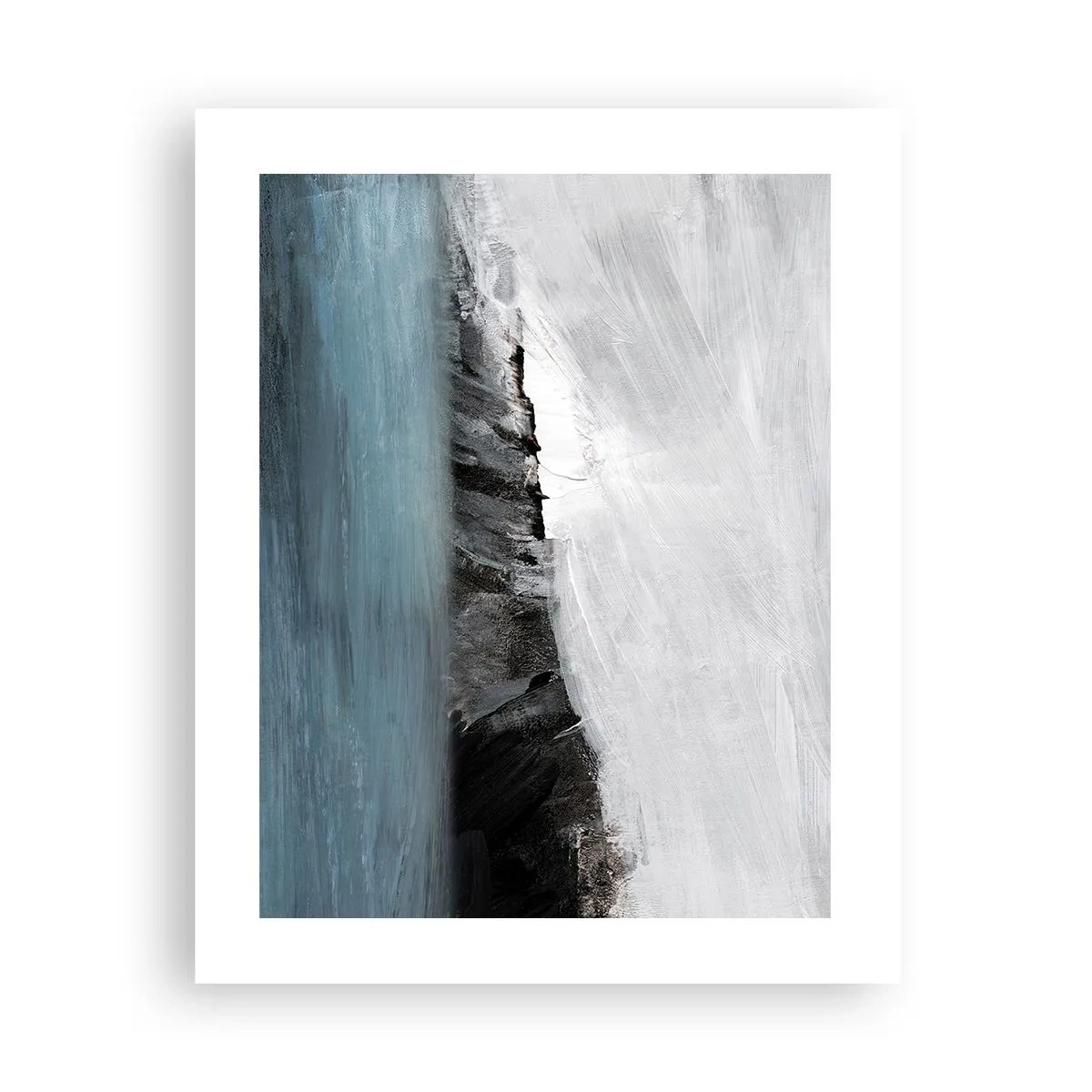 Plakat - Vand - jord: et sammenstød mellem elementerne - 40x50 cm