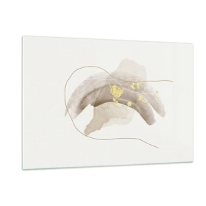 Billede på glas - Mødt i rummet - 120x80 cm