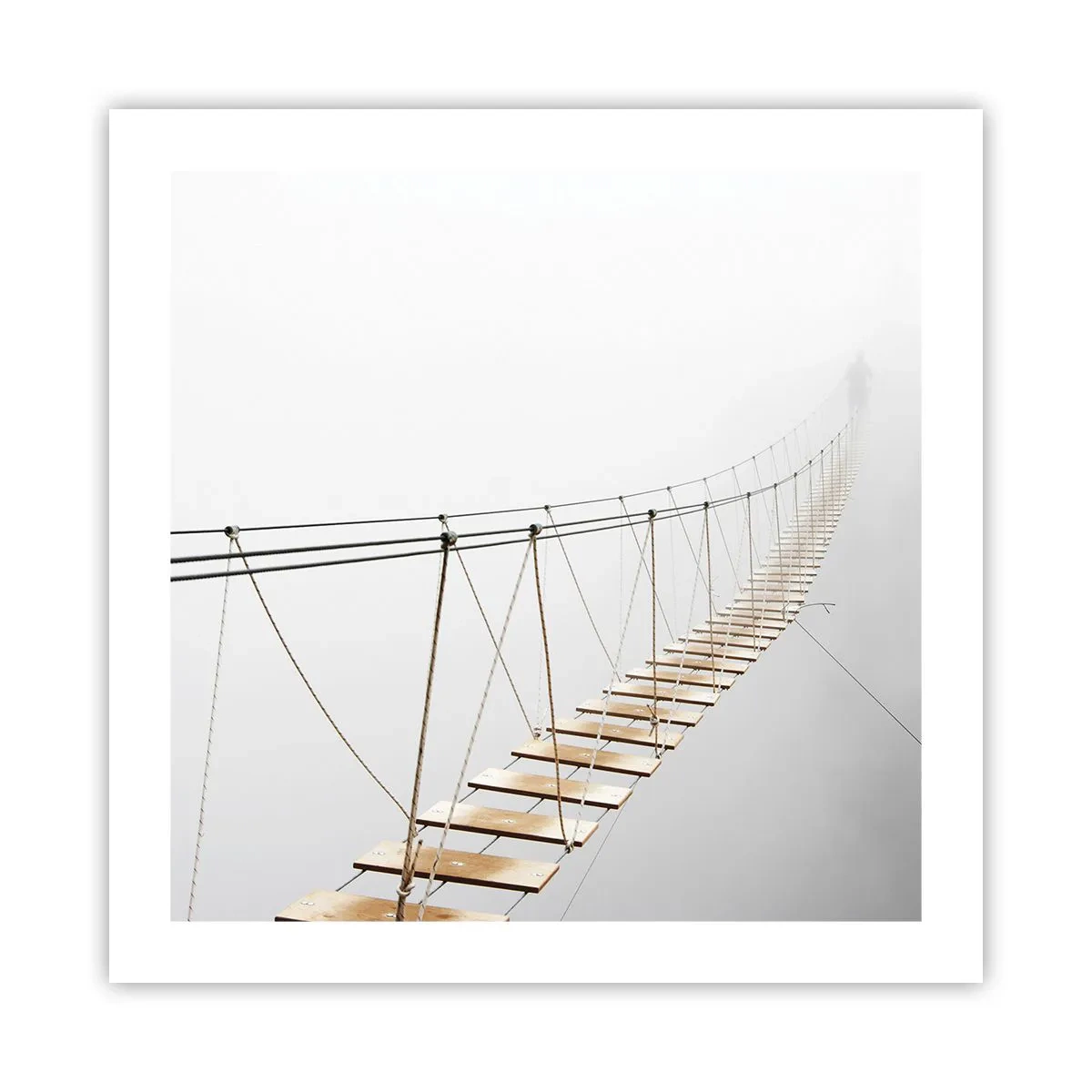 Plakat - Hvor vil det føre dig hen? - 50x50 cm