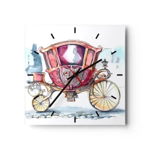 Vægur, Uret - Til brylluppet eller til ballet? - 40x40 cm