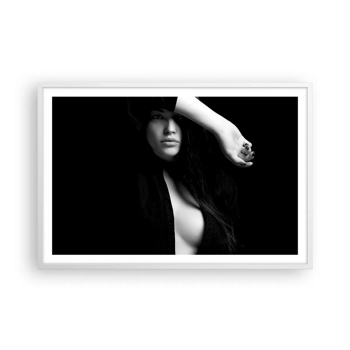 Plakat i hvid ramme - Forførelsens skole - 91x61 cm