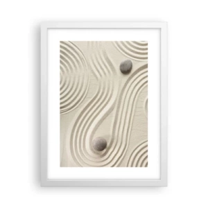 Plakat i hvid ramme - Et strejf af varme - 30x40 cm