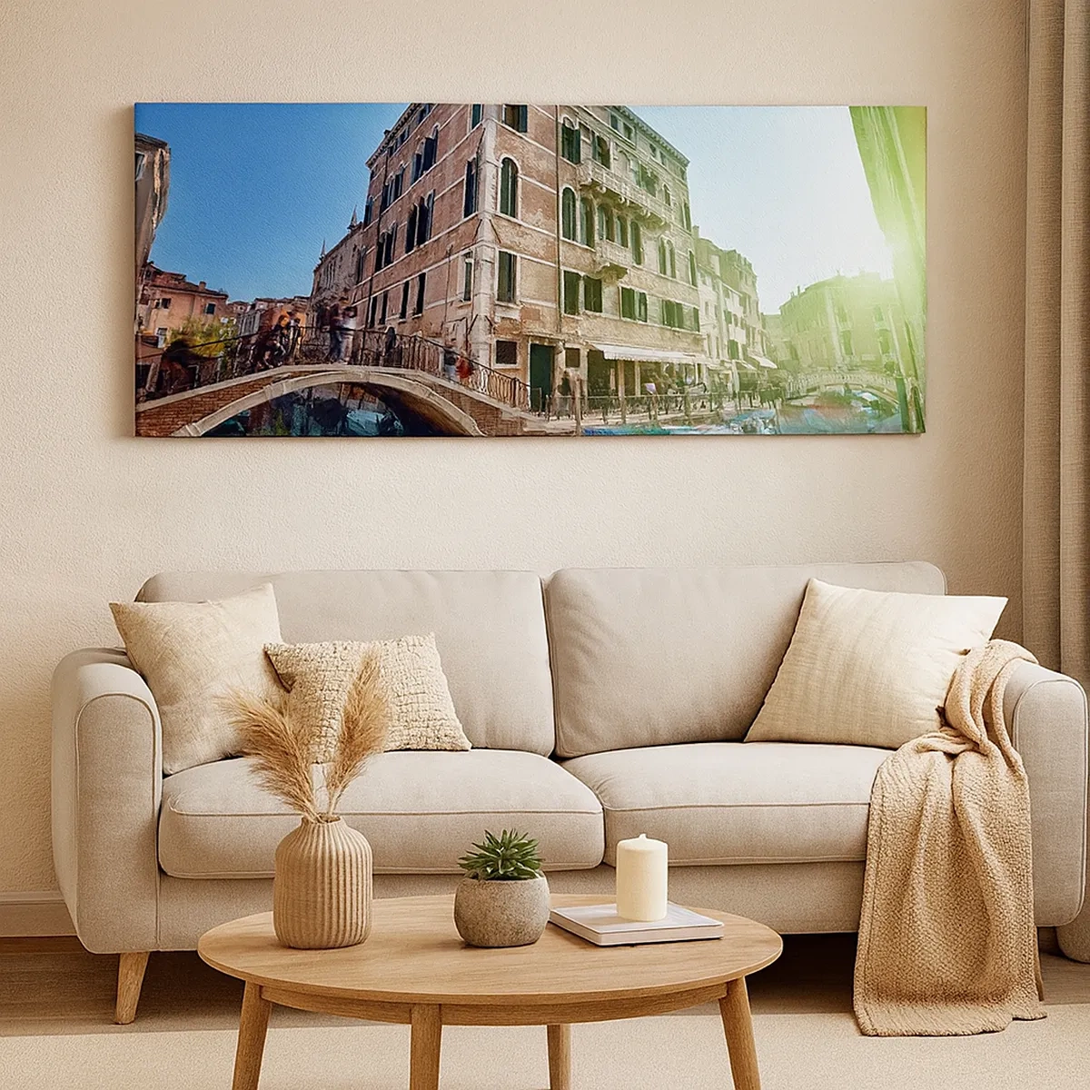 Lærredstryk - Billede på lærred - Venedig - Amore Mio - 30x30 cm