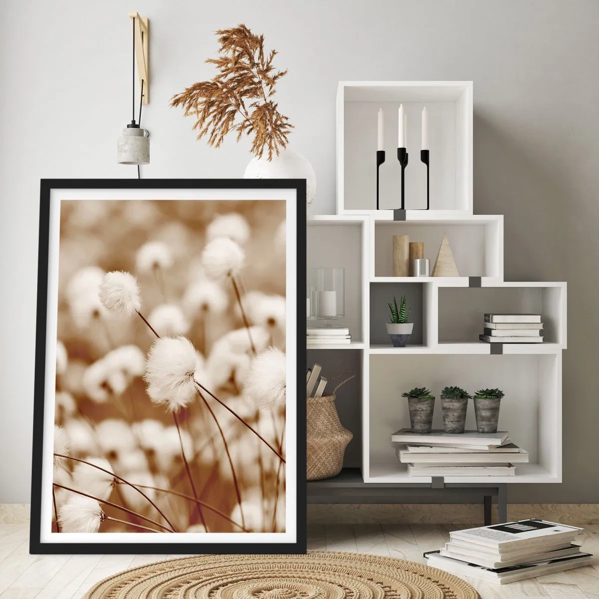 Plakat i sort ramme - Fyldig mark - 70x100 cm