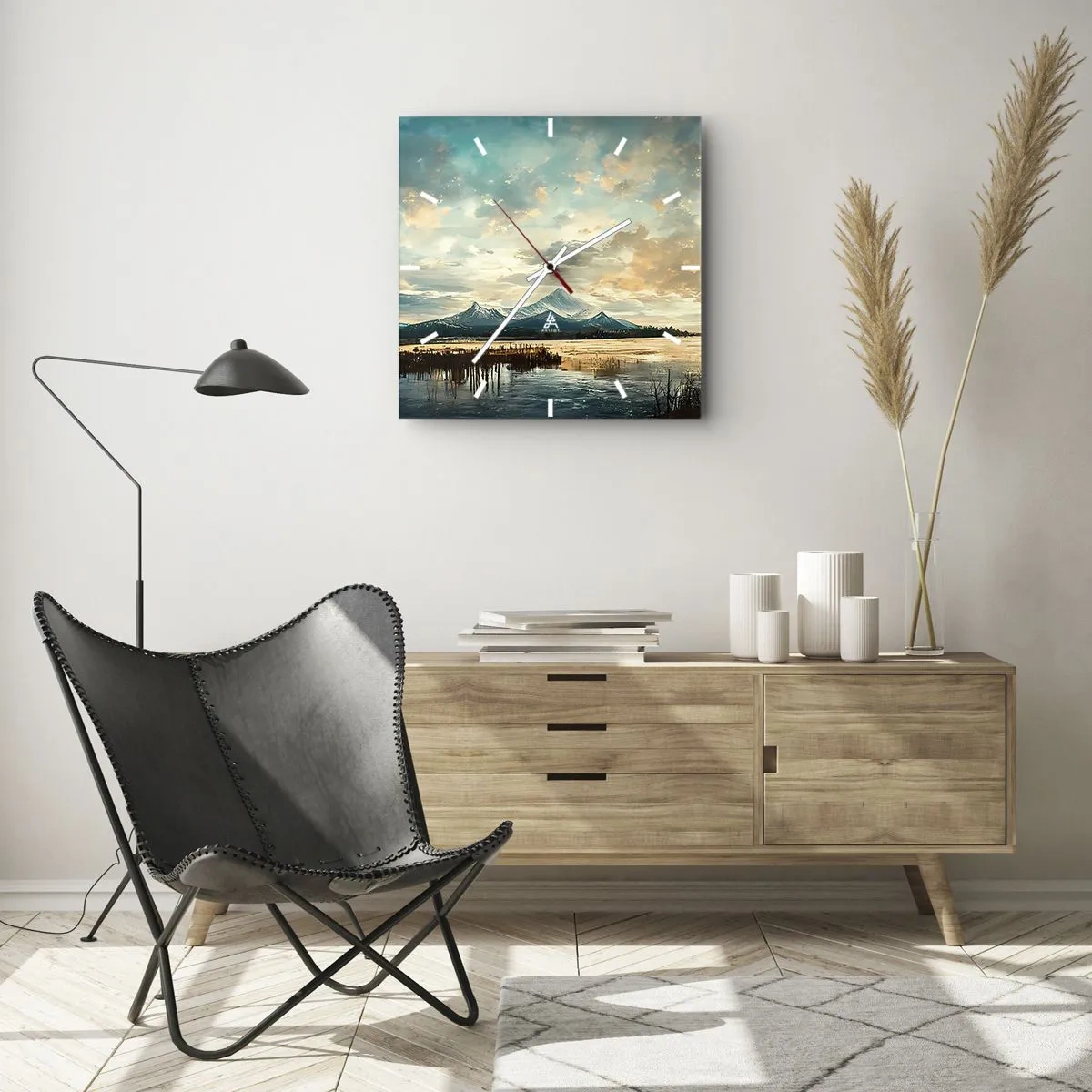 Vægur, Uret - Under himlens beskyttelse - 30x30 cm