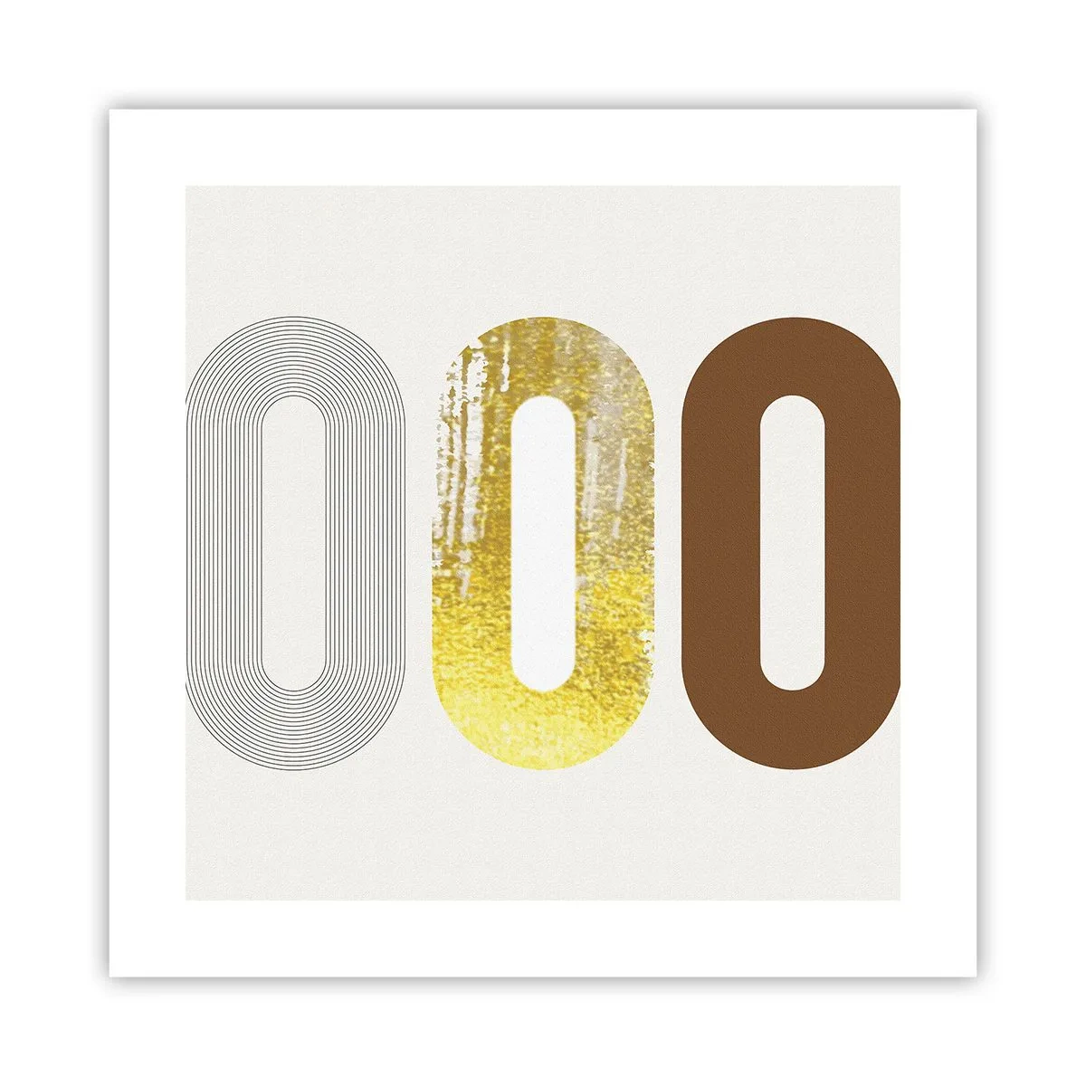 Plakat - Åhhh! - 40x40 cm