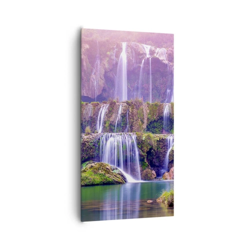 Lærredstryk - Billede på lærred - Trappe til himlen - 65x120 cm