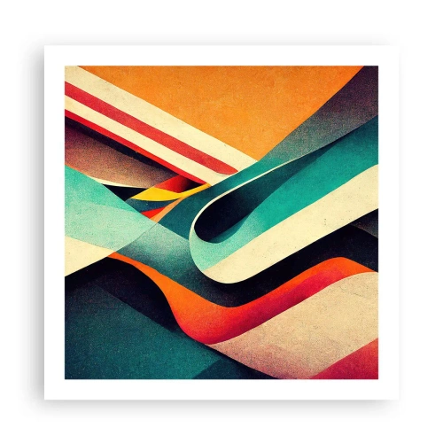 Plakat - Intens komposition - 60x60 cm