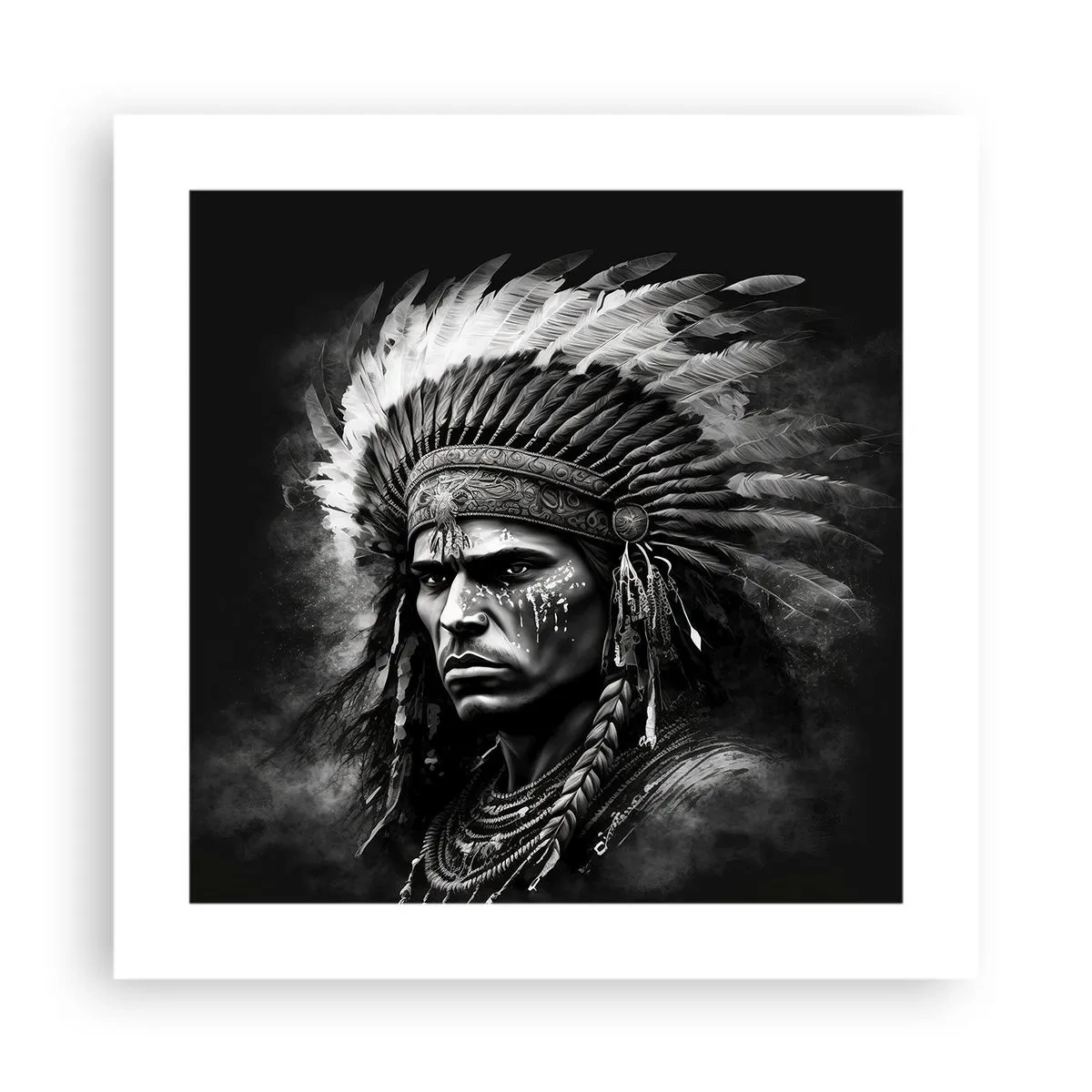 Plakat - Leder og kriger - 40x40 cm