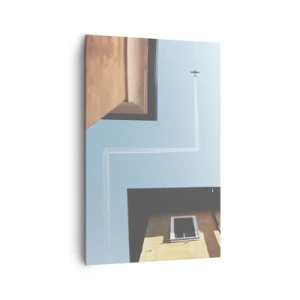 Lærredstryk - Billede på lærred - Over den urbane labyrint - 80x120 cm