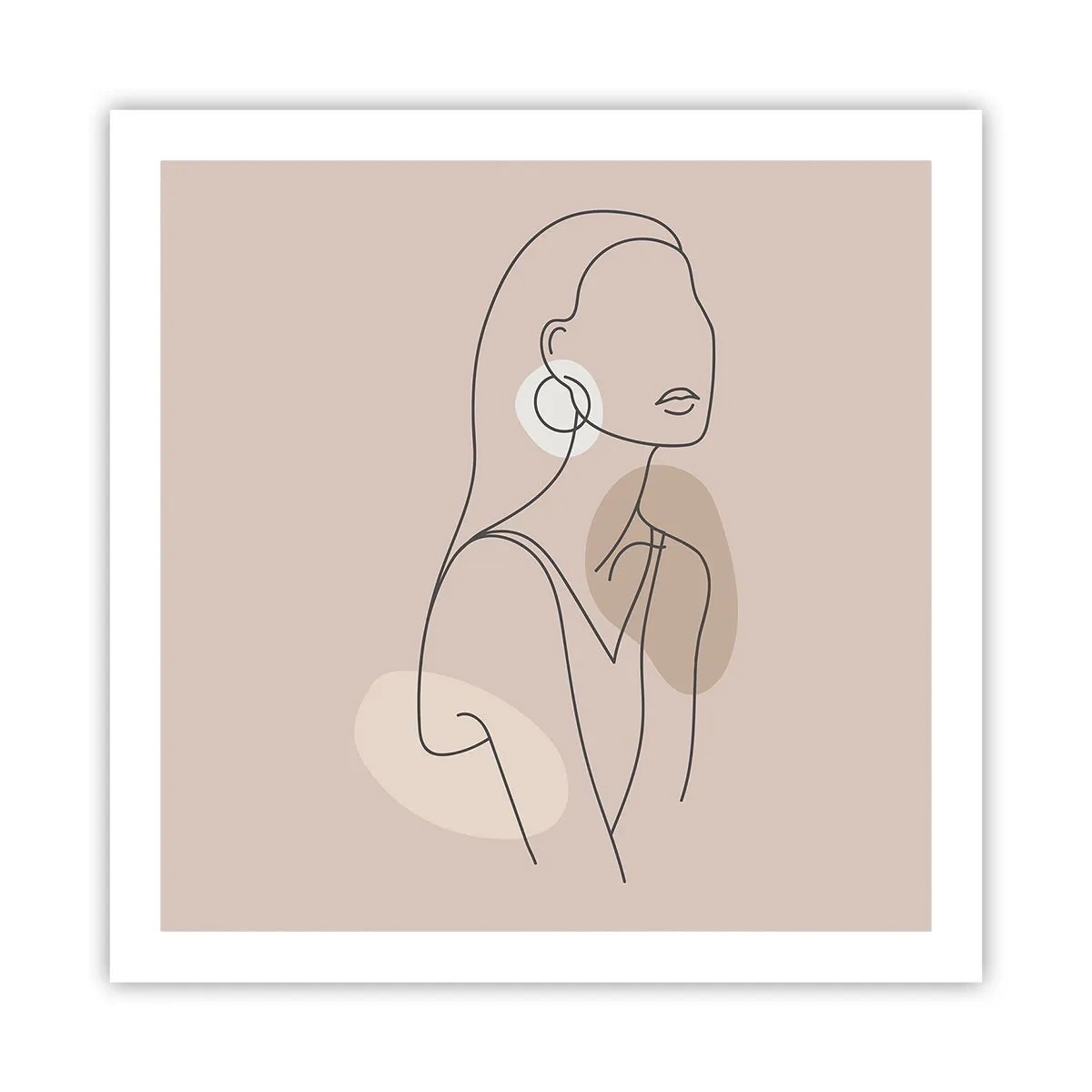 Plakat - Et ikon for pigelivet - 60x60 cm