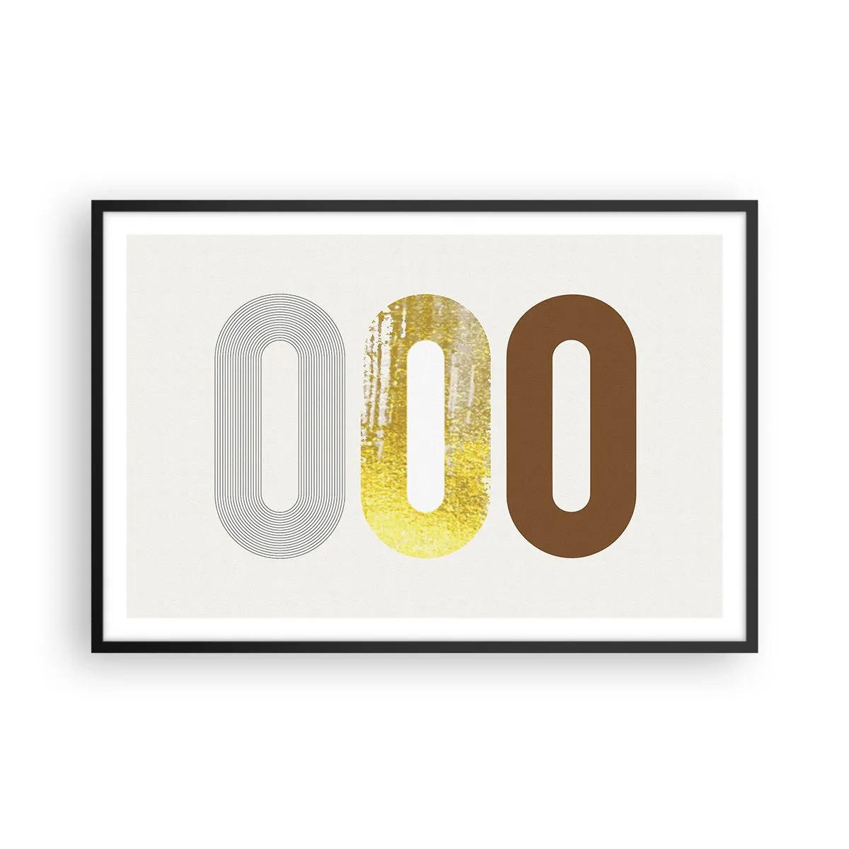 Plakat i sort ramme - Åhhh! - 91x61 cm