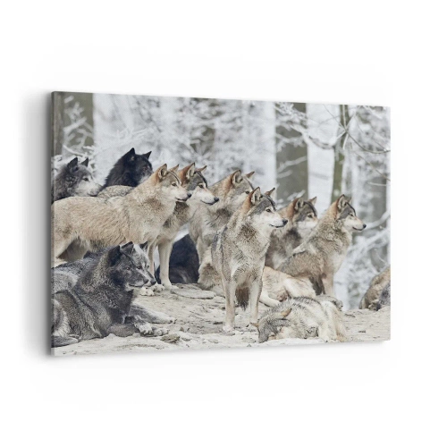 Lærredstryk - Billede på lærred - Familie og venner - 100x70 cm