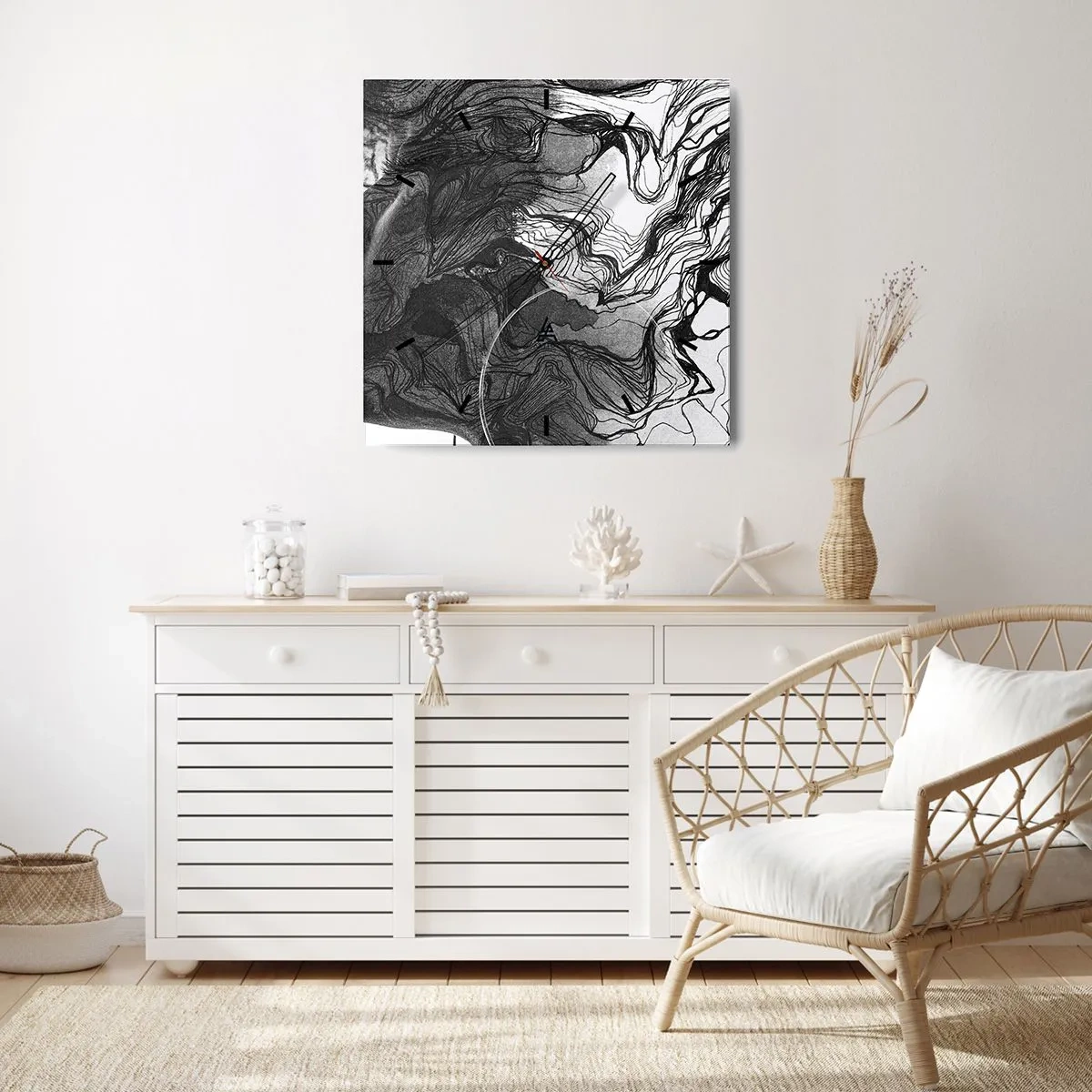 Vægur, Uret - Forviklet i drømme - 40x40 cm