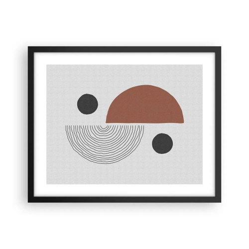 Plakat i sort ramme - Perfektion af hjulet - 50x40 cm