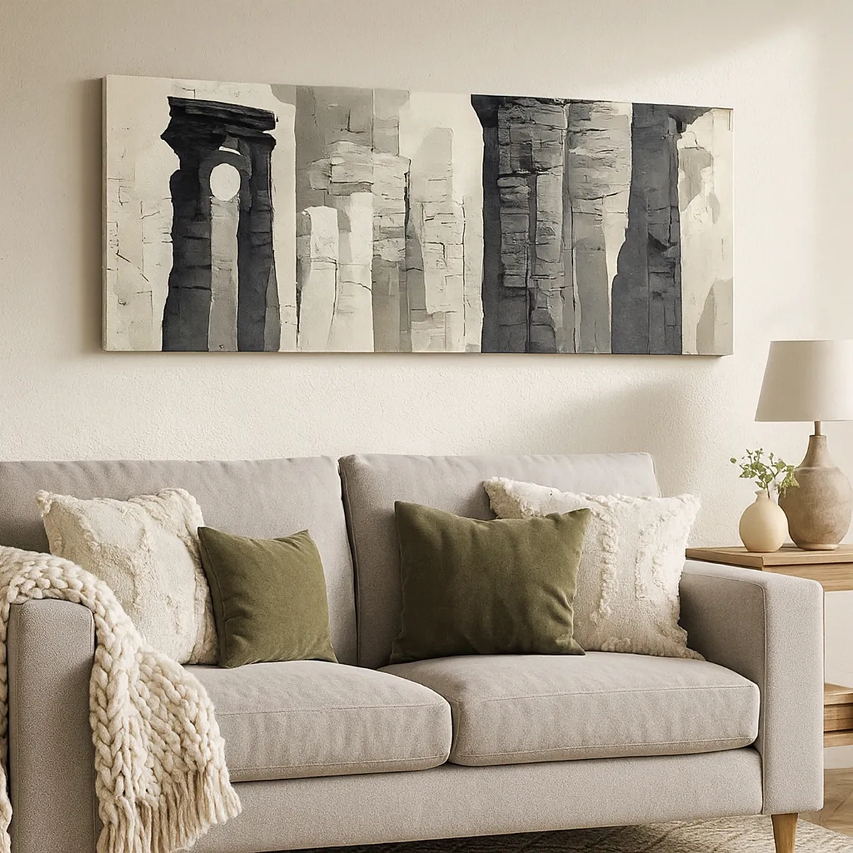 Lærredstryk - Billede på lærred - Antikkens majestæt - 30x30 cm