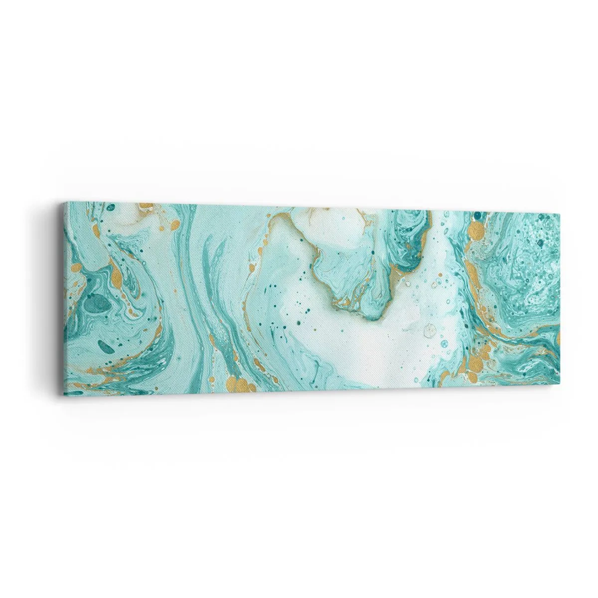 Lærredstryk - Billede på lærred - Under den store bølge i Edo-perioden - 90x30 cm