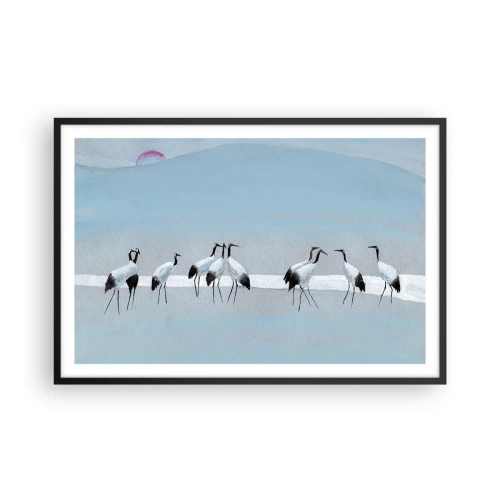 Plakat i sort ramme - Efter en varm dag - 91x61 cm