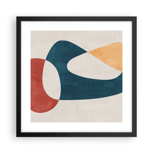 Plakat i sort ramme - Påvirkninger og metamorfoser - 40x40 cm