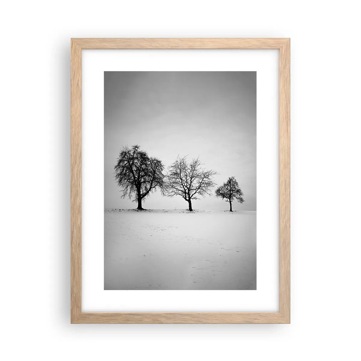 Plakat i ramme af lyst egetræ - Hvad drømmer de om? - 30x40 cm