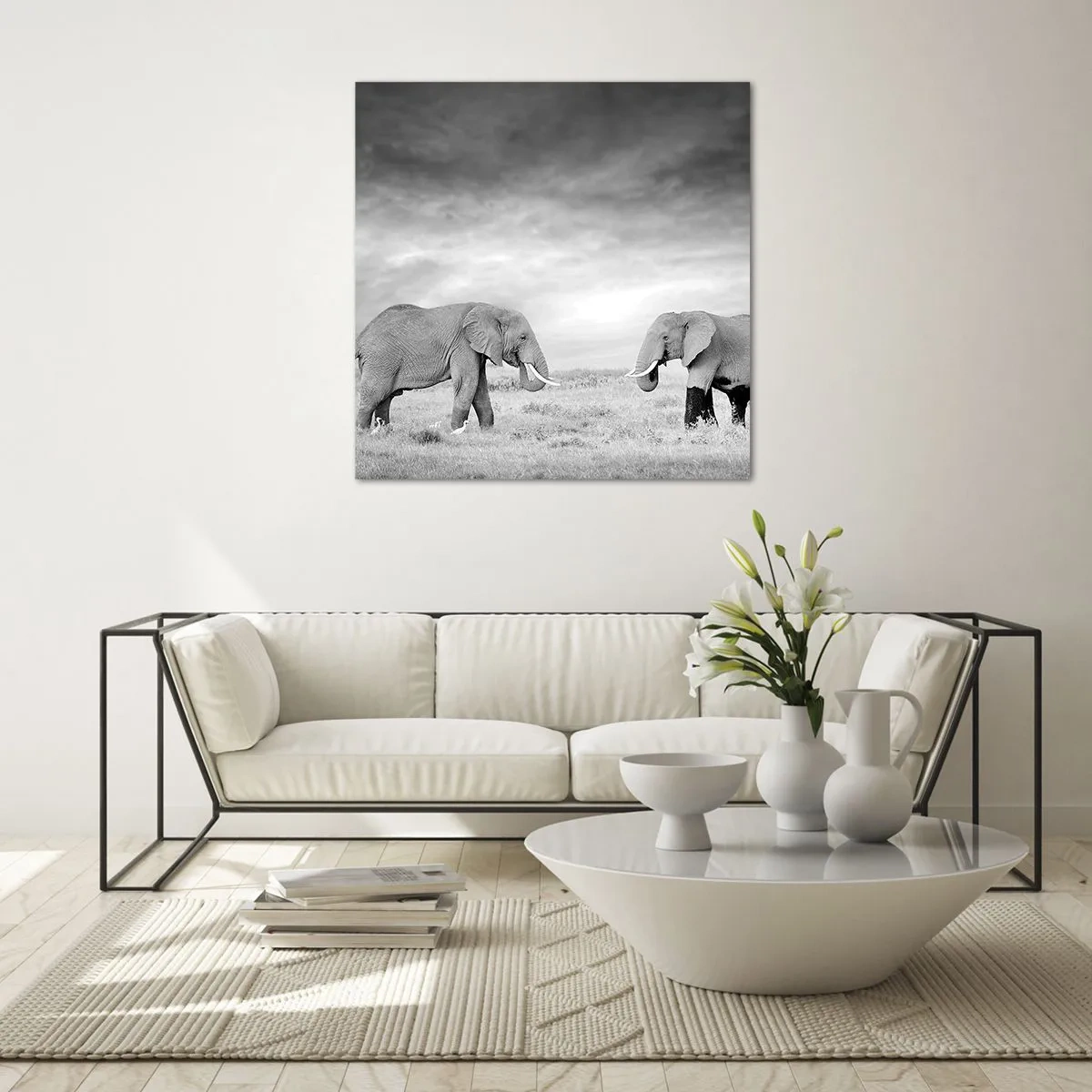 Billede på glas - Gråt er smukt - 70x70 cm