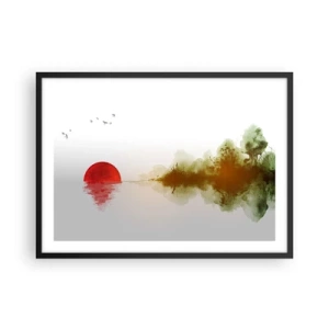 Plakat i sort ramme - Et løfte om fred - 70x50 cm