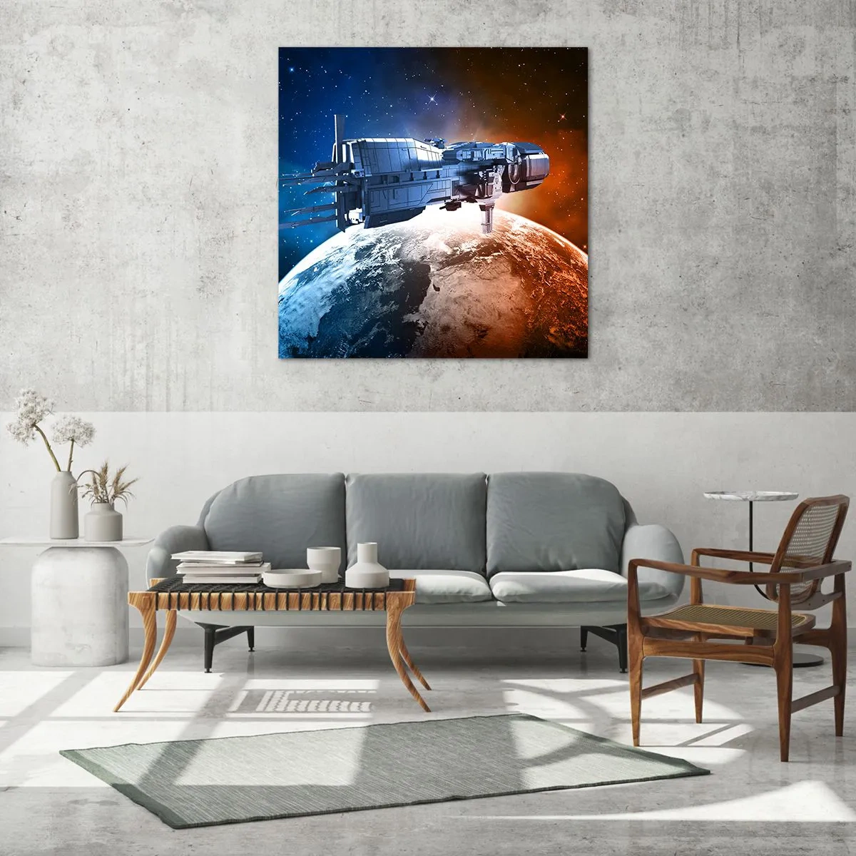 Billede på glas - Forsigtig observatør - 60x60 cm