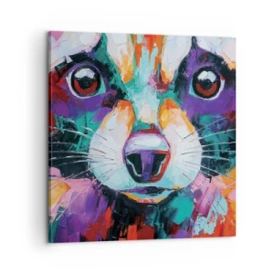 Lærredstryk - Billede på lærred - Kun gode følelser - 60x60 cm