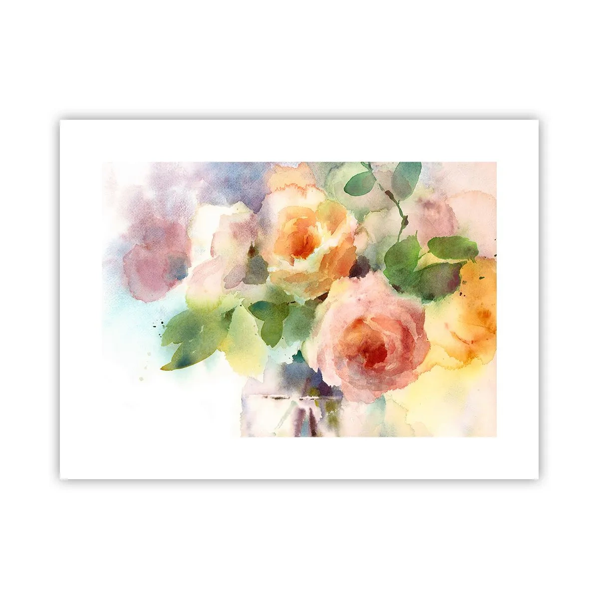Plakat - Delikat som akvarelfarve - 40x30 cm