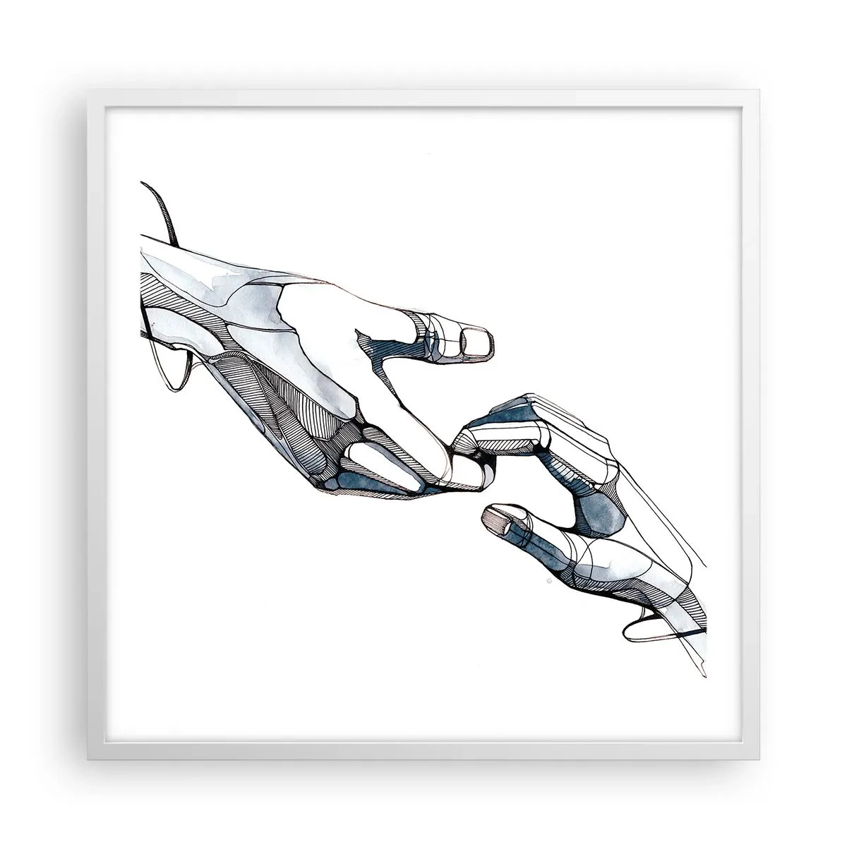 Plakat i hvid ramme - En god gestus - 60x60 cm