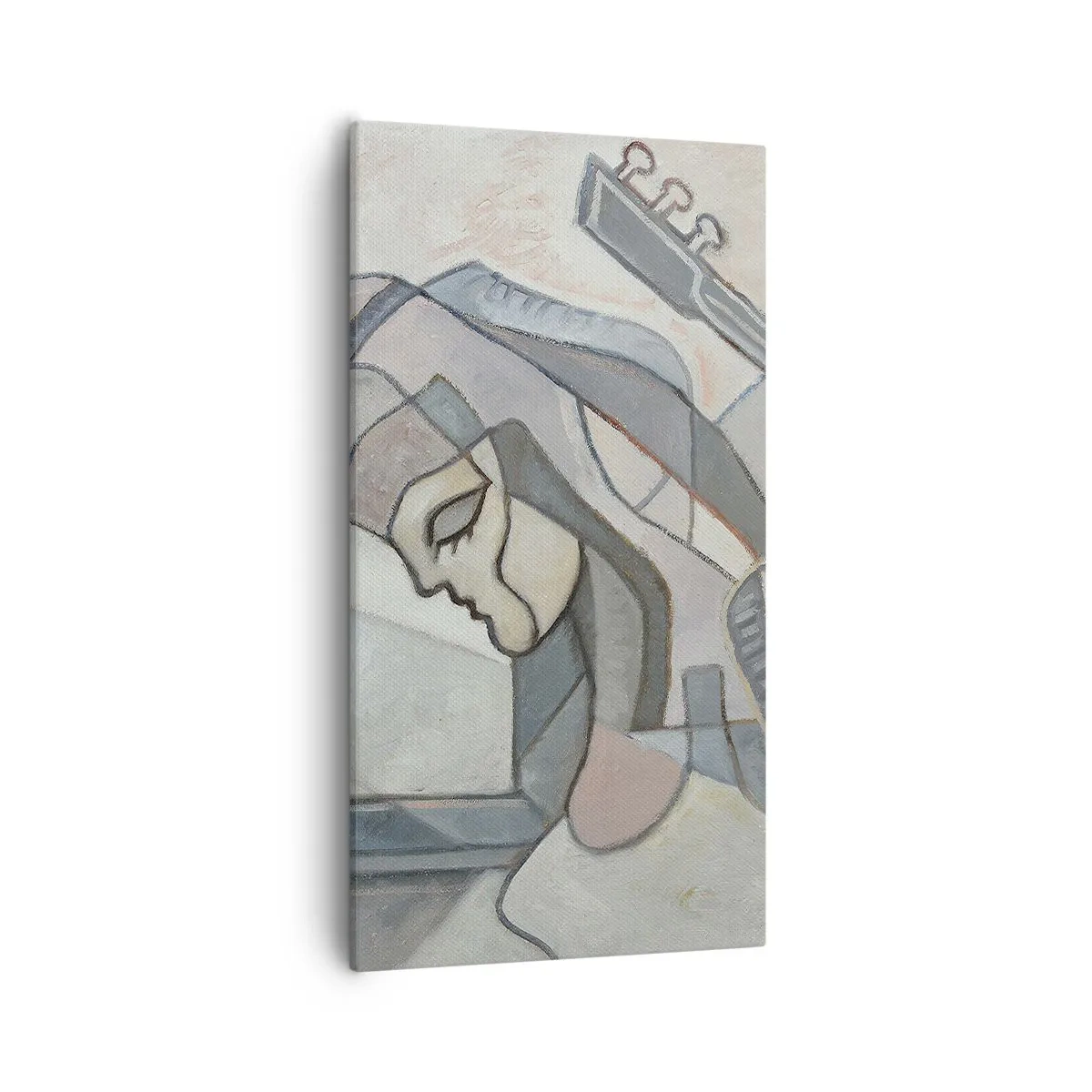 Lærredstryk - Billede på lærred - I musikkens kraft - 55x100 cm