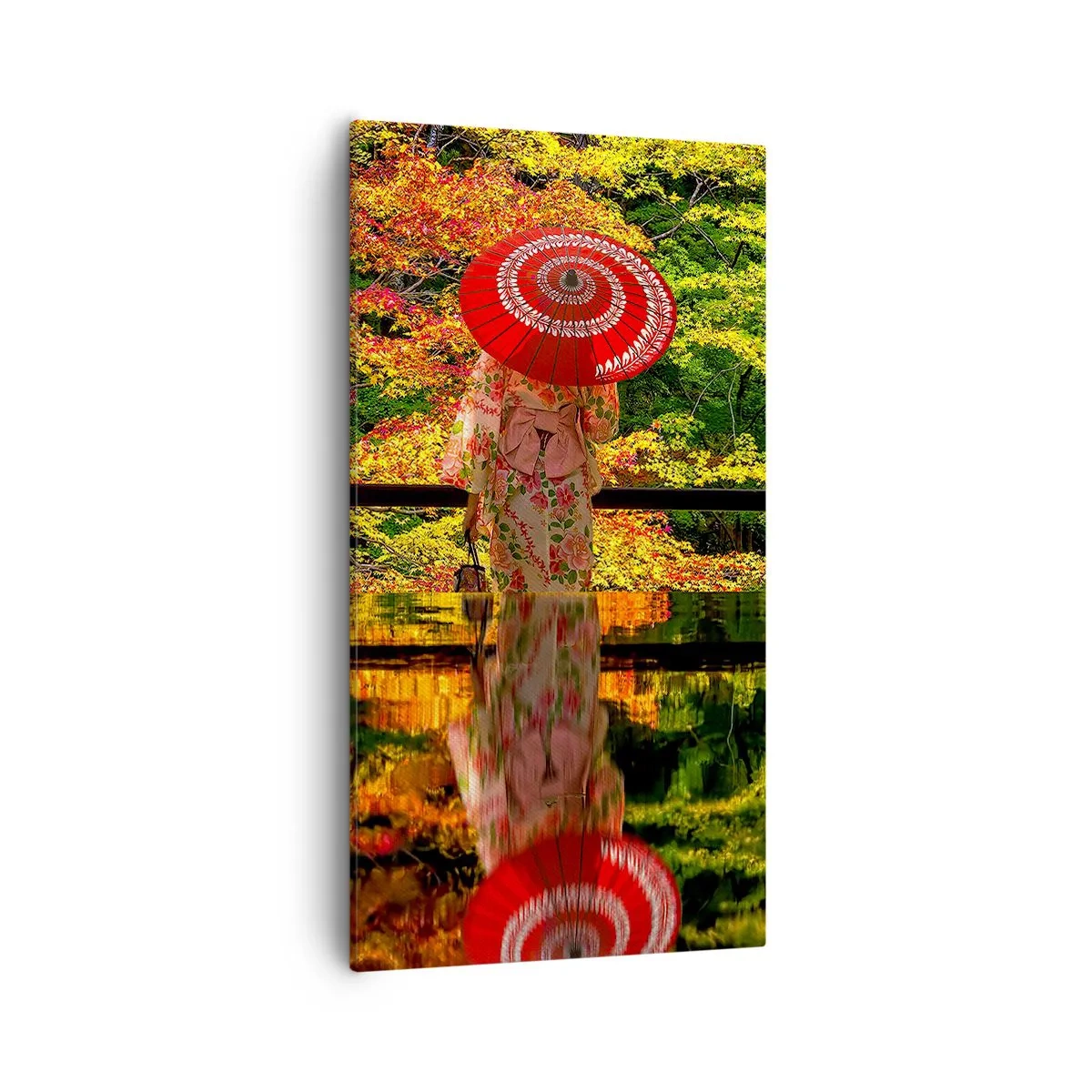 Lærredstryk - Billede på lærred - I naturens tempel - 55x100 cm