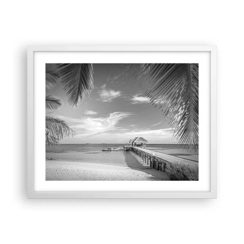 Plakat i hvid ramme - Et minde eller en drøm? - 50x40 cm