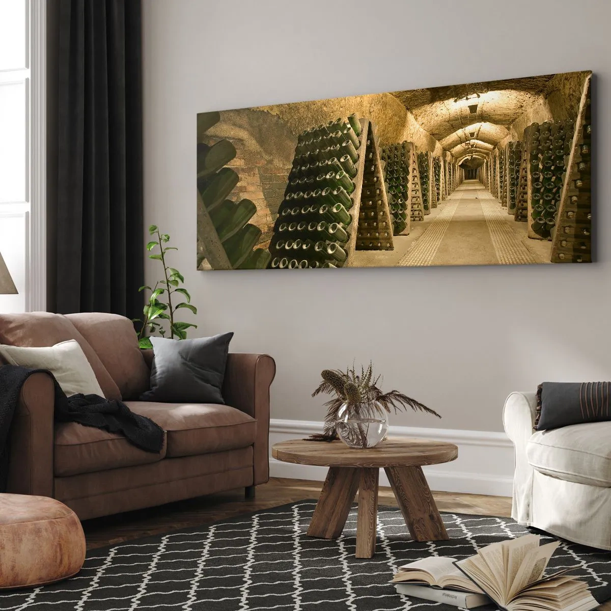 Lærredstryk - Billede på lærred - Smagens fødsel - 100x40 cm